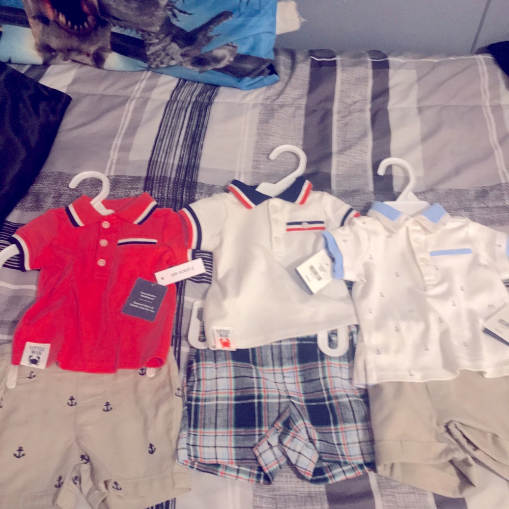 Crown & Ivy boys 2 PC outfits